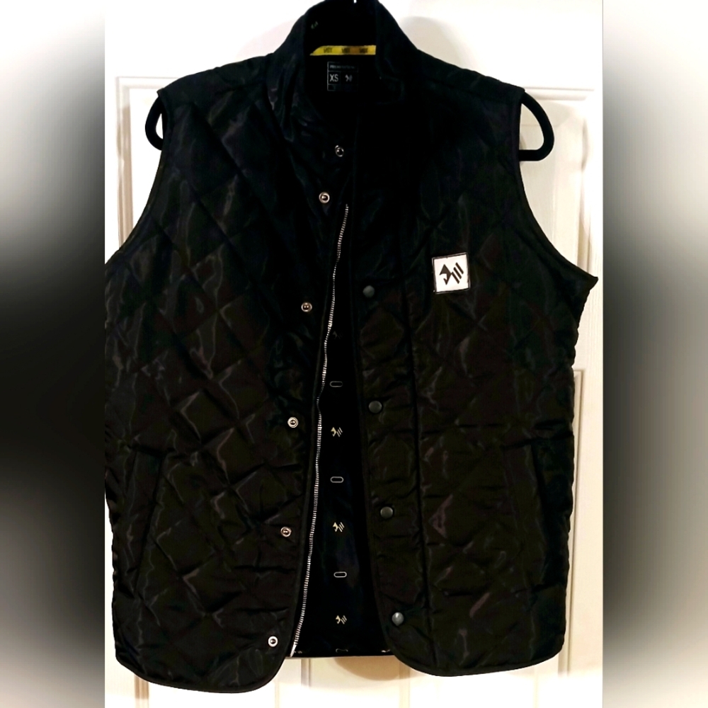 NWOT -Preakness Quilted Vest Black Quilted Work Vest Utility Outdoor Workwear XS